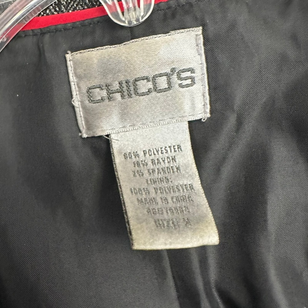 Chicos Womens Minimalist Old Money Blazer Size 3 US XL Jacket Corporate Office - Picture 3 of 7